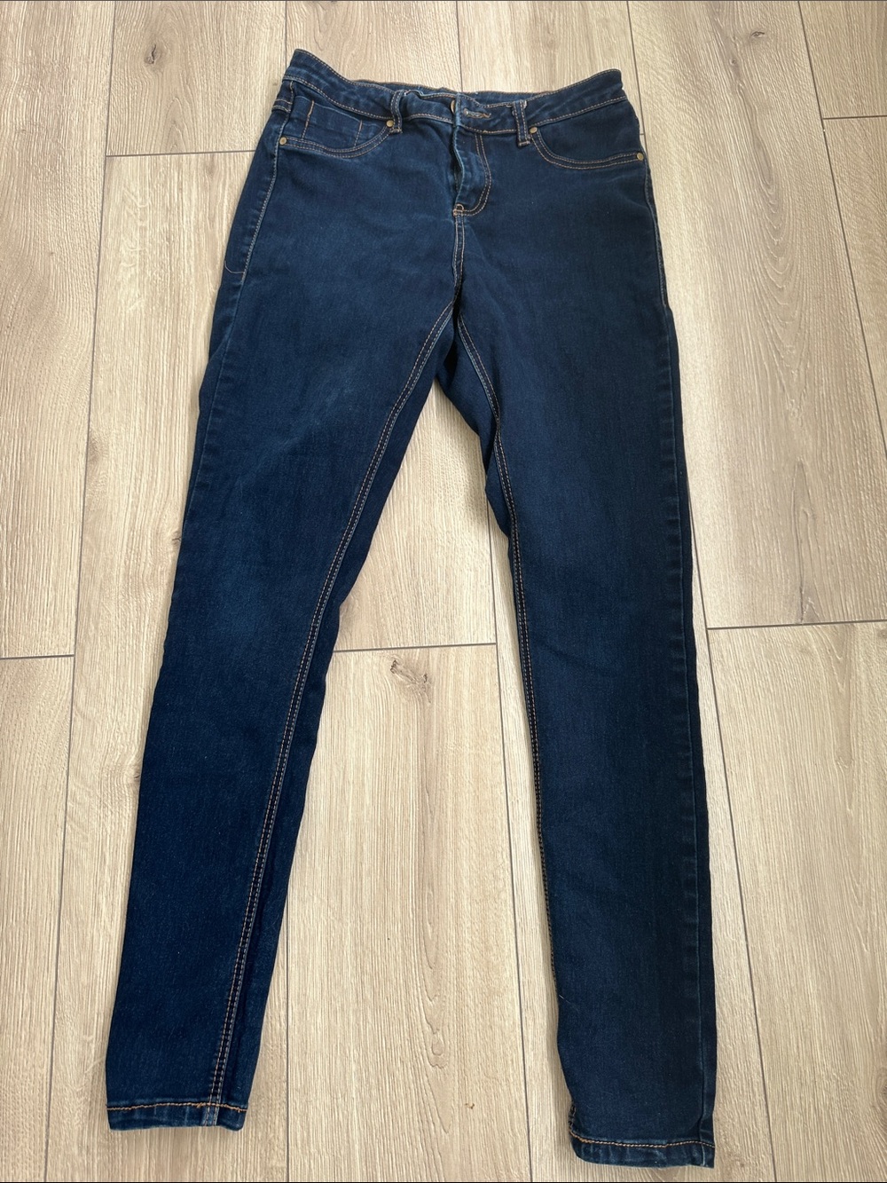 Dark Blue Women's Slim Jeans - Unbranded